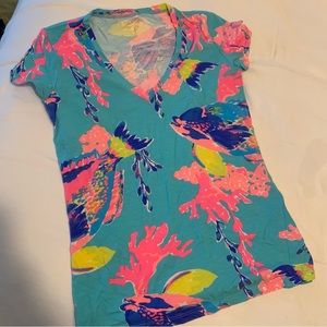 BUNDLE 2 pack Lilly Pulitzer v-neck tees